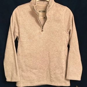 NWT Urban Pipeline cream 1/4 zip pullover sweater